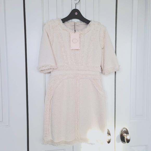 milkcocoa Dresses & Skirts - Cream Tweed Dress XS